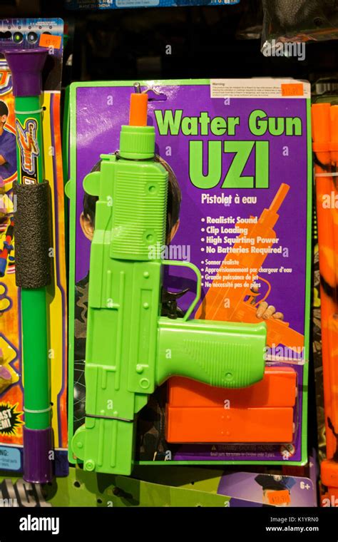 An Uzi Water Gun For Sale At The Halloween Adventure On Broadway In