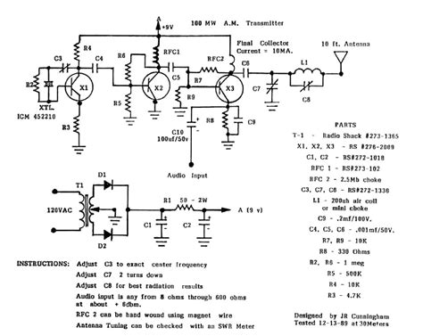 Am Transmitter Circuit Diagram With Explanation