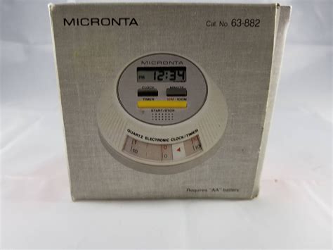 Retro Micronta Quartz Clock Countdown Timer Rotary And Digital Etsy