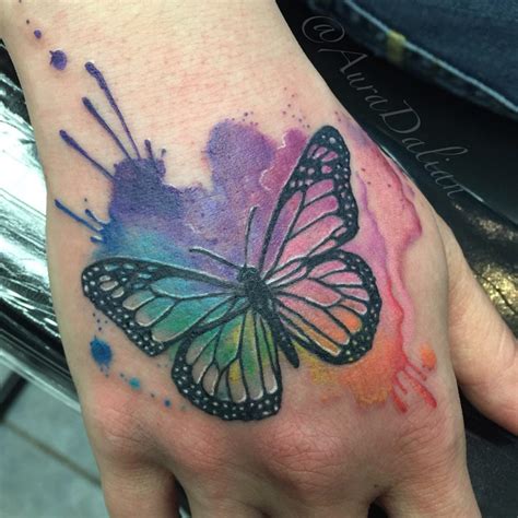Aura Dalian On Twitter Watercolor Butterfly Tattoo