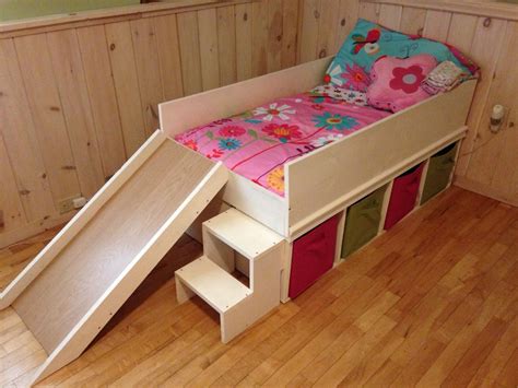 4.6 out of 5 stars 25. DIY toddler bed with slide and toy storage. | Toddler bed ...