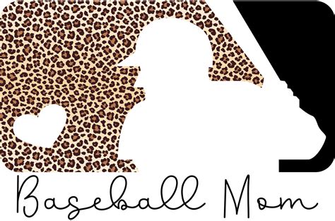 Baseball Mom With Leopard Print Twisted Image Transfers