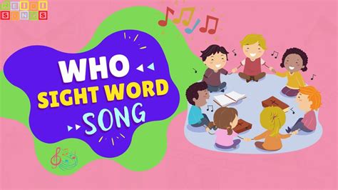 Who Sight Word Song YouTube