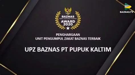 UPZ Pupuk Kaltim Raih Predikat Terbaik Baznas Award 2020