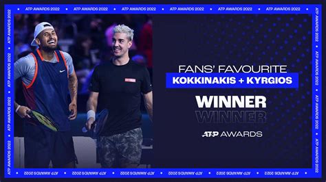 Kokkinakis And Kyrgios Named Fans Favourite Doubles Team 2022 Atp