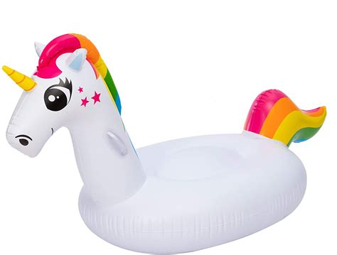 Joyx Joyx Inflatable Unicorn Pool Float Ride On Pool Floatrideable Summer Swim Party Toys