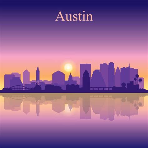 Austin Tx Skyline Illustrations Illustrations Royalty Free Vector