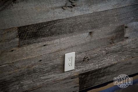 Reclaimed Tobacco Barn Grey Wall Covering