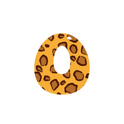 Leopard Print Alphabets And Number 10884047 Png