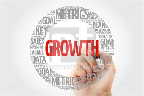 Growth circle word cloud with marker business concept backgroun Stock Photo 66760