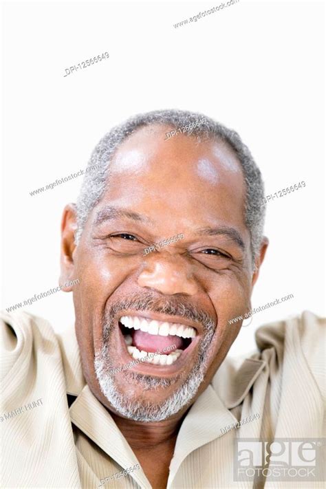 Portrait Of A Middle Aged Man Laughing Stock Photo Picture And