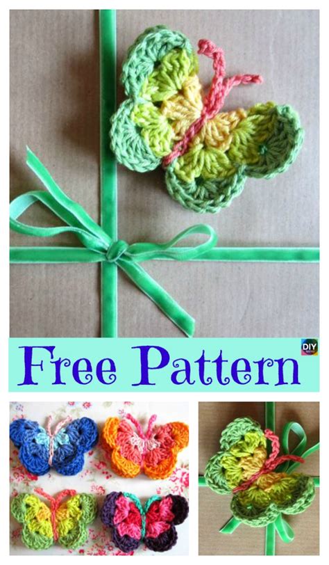 Cutest Crochet Beautiful Butterfly Free Patterns Diy Ever