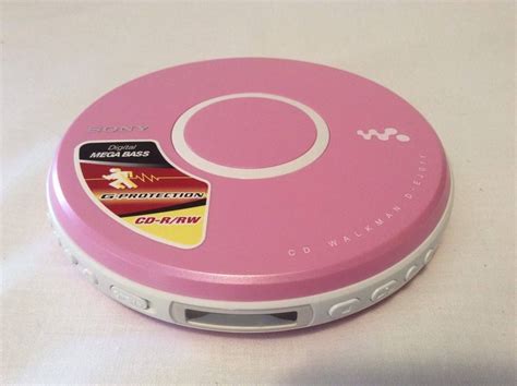 Pink Sony Walkman D Ej011 Portable Cd Player G Protection Digital Mega
