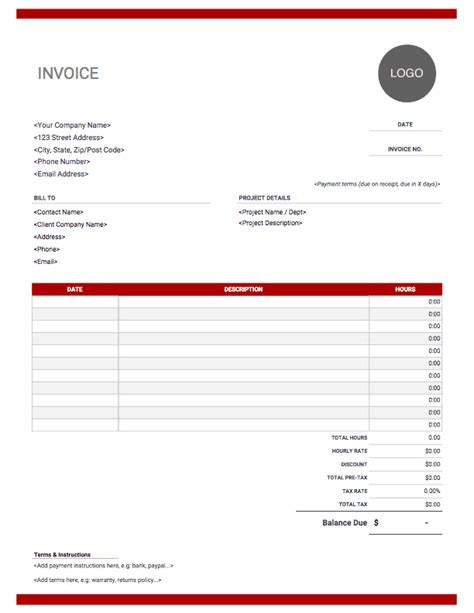 Freelance Invoice Templates Invoice Simple