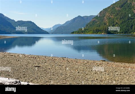 Buttle Lake In Strathcona Provincial Park In British Columbia Stock