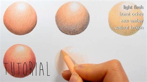 Tutorial How To Color Shade Different Skin Tones With Colored Pencils
