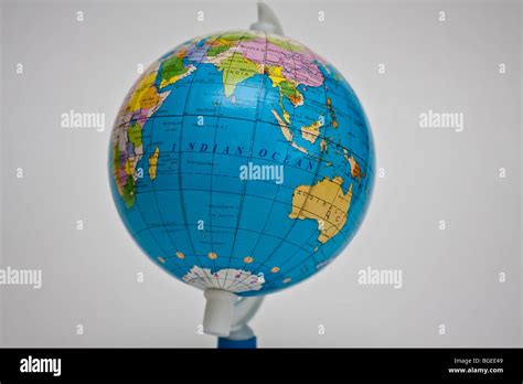 Globe Showing Pacific Ocean Geography Stock Photo Alamy