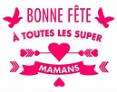 Sticker Bonne fête à toutes les supers Mamans - Perchey.fr