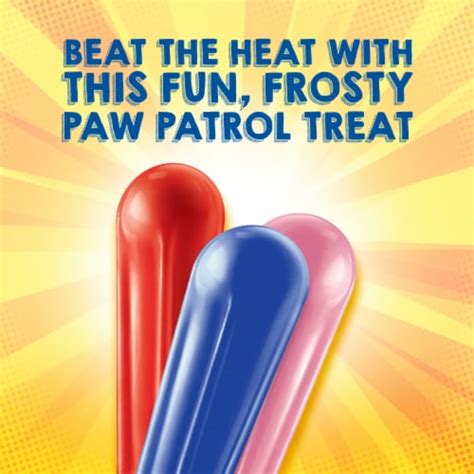 Popsicle Paw Patrol Strawberry Blueberry And Raspberry Frozen Dessert Ice
