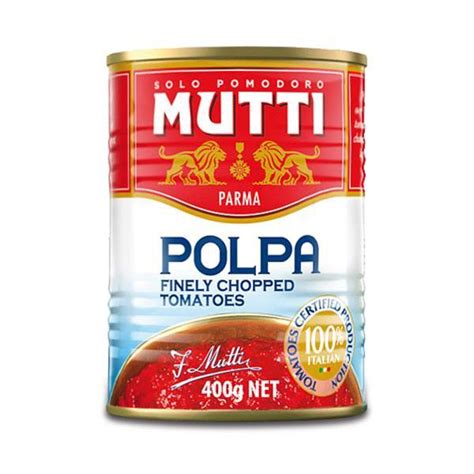 Mutti Polpa Finely Chopped Tomatoes 400g Tin Trims Fresh Online