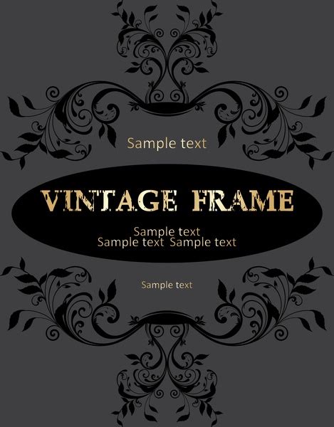 Vintage Frame Vector Vector Misc Free Vector Free Download