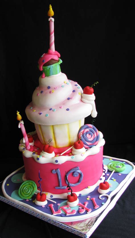 whimsical 10th birthday cake with images 10 birthday cake cupcake cakes