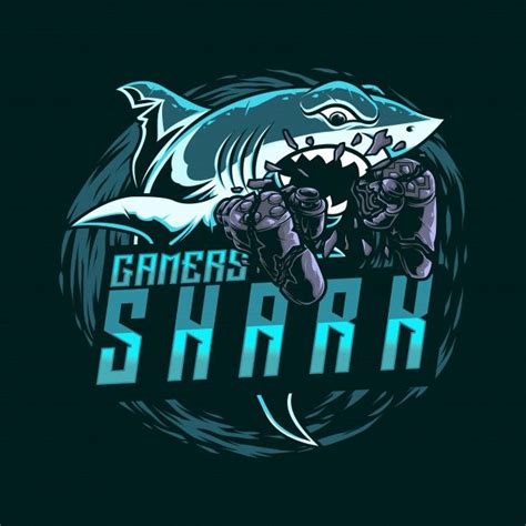 Illustartion Mascot Logo Gaming Shark With Joy Stick | Mascot logo gaming, Gaming poster, Mascot ...