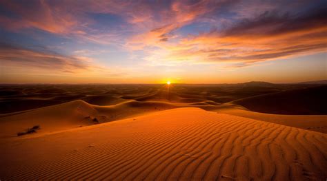 Download Beautiful Scenery Sunrise Desert Wallpaper