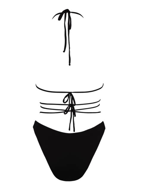 Black Criss Cross Bikini Bottom Xandra Swimwear