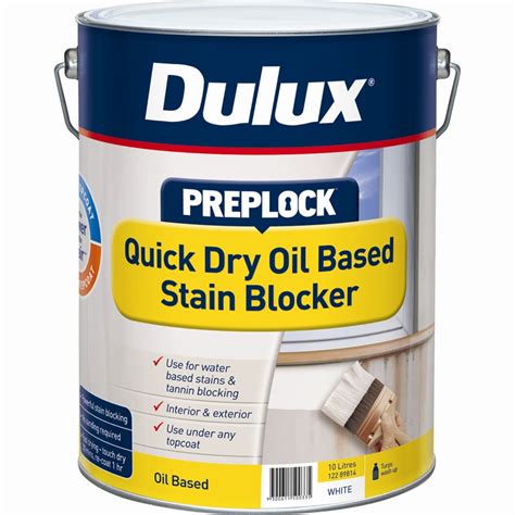 Dulux 10l Preplock Quick Dry Oil Based Stain Blocker In 1370070