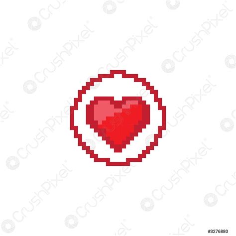 Love Pixel Art Design Logo Stock Vector 3276880 Crushpixel