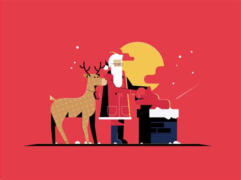 Festive Christmas Illustrations by Gytis Jonaitis for Flair Digital on Dribbble
