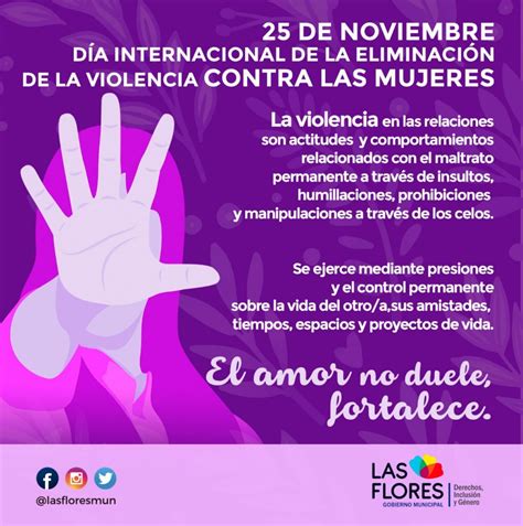 DÍa Internacional De La EliminaciÓn De La Violencia Contra Las Mujeres