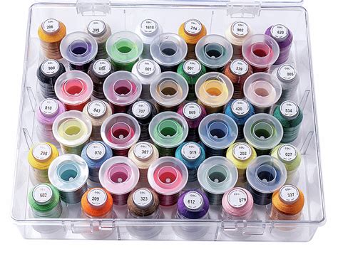 Thread Box And Storage Organiser Filled Polyester Machine Embroidery