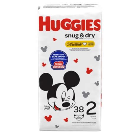 Huggies Snug And Dry Baby Diapers Size 2 12 18 Lbs 38 Count Kroger