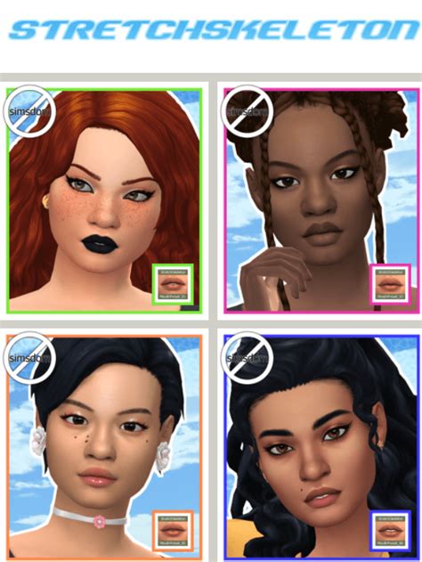 Sims 4 Mouth Preset The Sims Book
