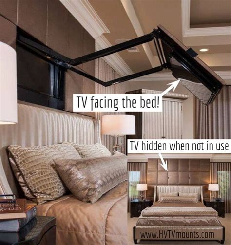 Built In Extended Flip Out Tv Mount Bedroom Tv Wall Tv Bed Frame Tv