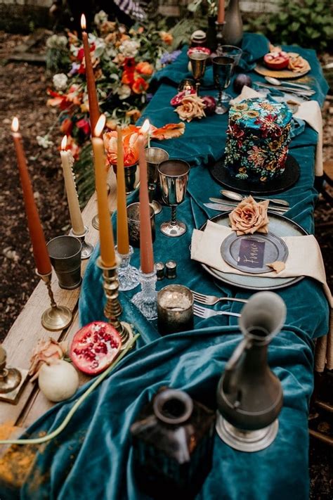 20 Dark Teal And Rust Orange Wedding Color Ideas For Fall
