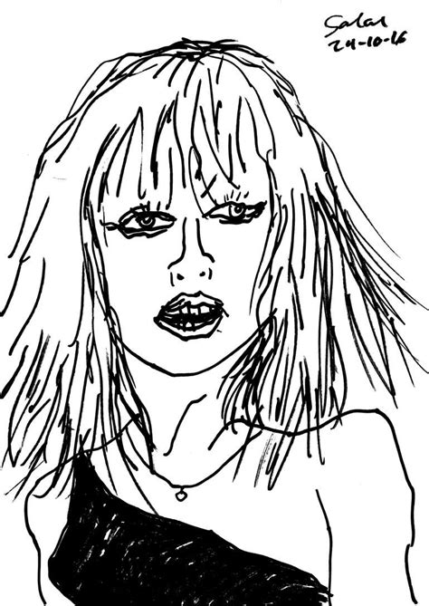 Debbie Harry Drawing Celebrity Drawings Punk Illustration Drawings