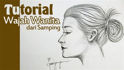 Gambar Sketsa Wajah Wanita Dari Samping Pulp