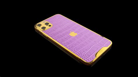 Iphone 12 Pro Max 24k Gold Rose Gold Platinum Pink “croc” 67