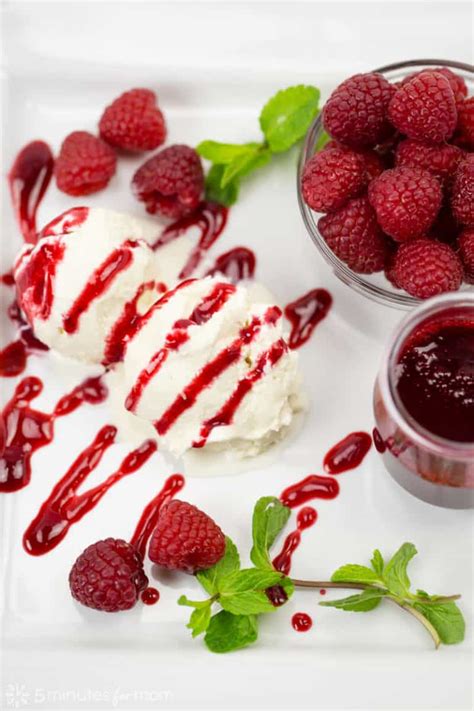 Raspberry Coulis How To Make Raspberry Sauce Minutes For Mom