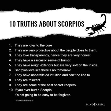 10 Truths About Scorpios Zodiac Quotes Scorpio Scorpio Zodiac Facts