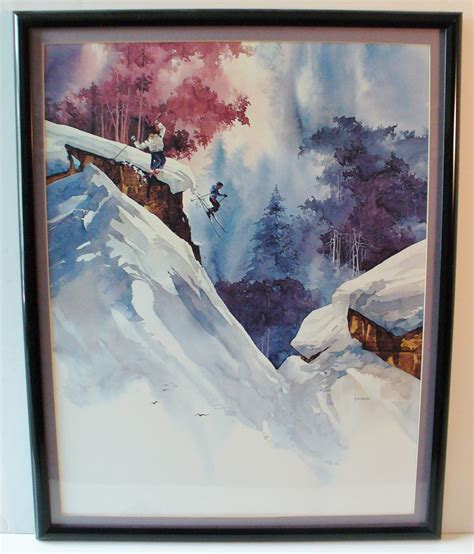 Michael Atkinson Framed Art Print Lot 210 Unique Ski Art
