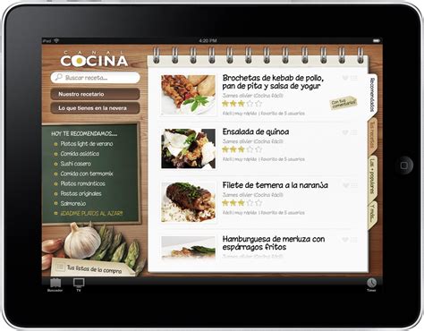 Aqui você pode assistir tv online gratis e tv ao vivo. Canal Cocina para iPad, una app gratis con 15000 recetas