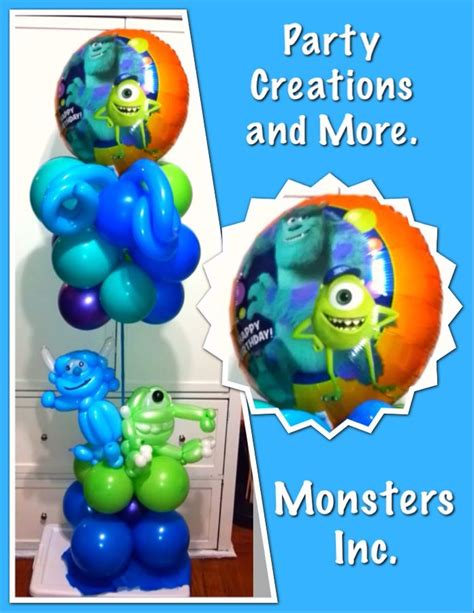 Monsters Inc Balloon Arrangements Balloons Monsters Inc