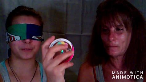I Do My Mom S Makeup Blindfolded Part My Mom And I Do What Youtube