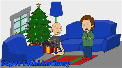 Classic Caillou Gets Grounded On Christmas Youtube