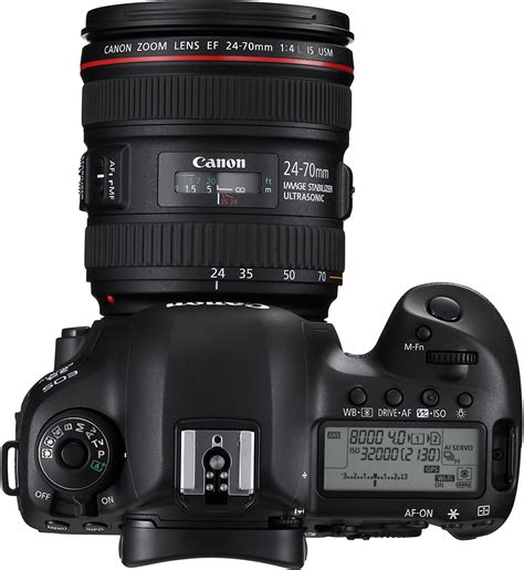 Canon Eos 5d Mark Iv Dslr Camera With 24 70mm F4l Is Usm Lens Black