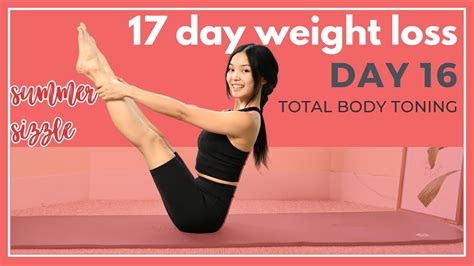 Day 16 Total Body Toning 17 Day Pilates For Weight Loss Challenge